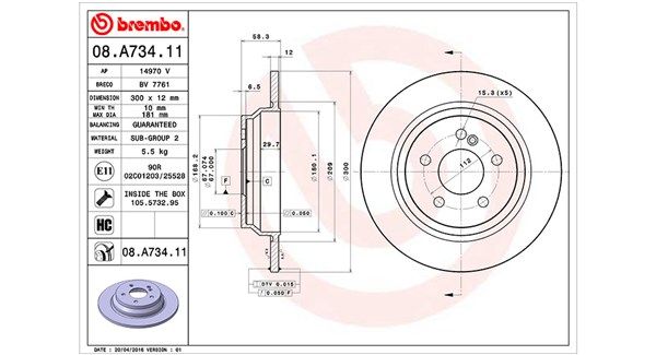 MAGNETI MARELLI Bremžu diski 360406077000